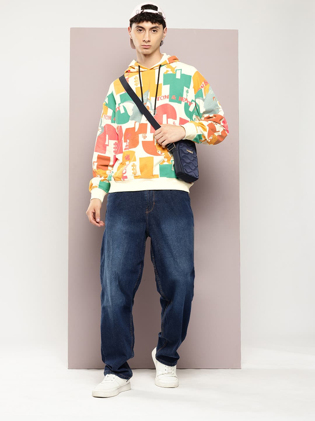 Kook N Keech Toons Tom & Jerry Printed Hooded Sweatshirt